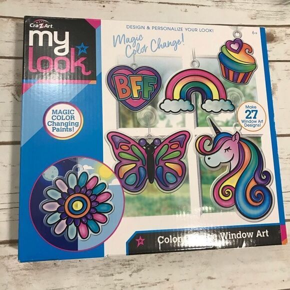 My Look Kid Craft Kit Suncatchers Color Change Window Art painted window - Picture 1 of 7
